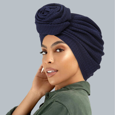 Indian Women Twist Knot Hijab Hat Turban Hair Loss Cap Bonnet Wrap Headwear Arab