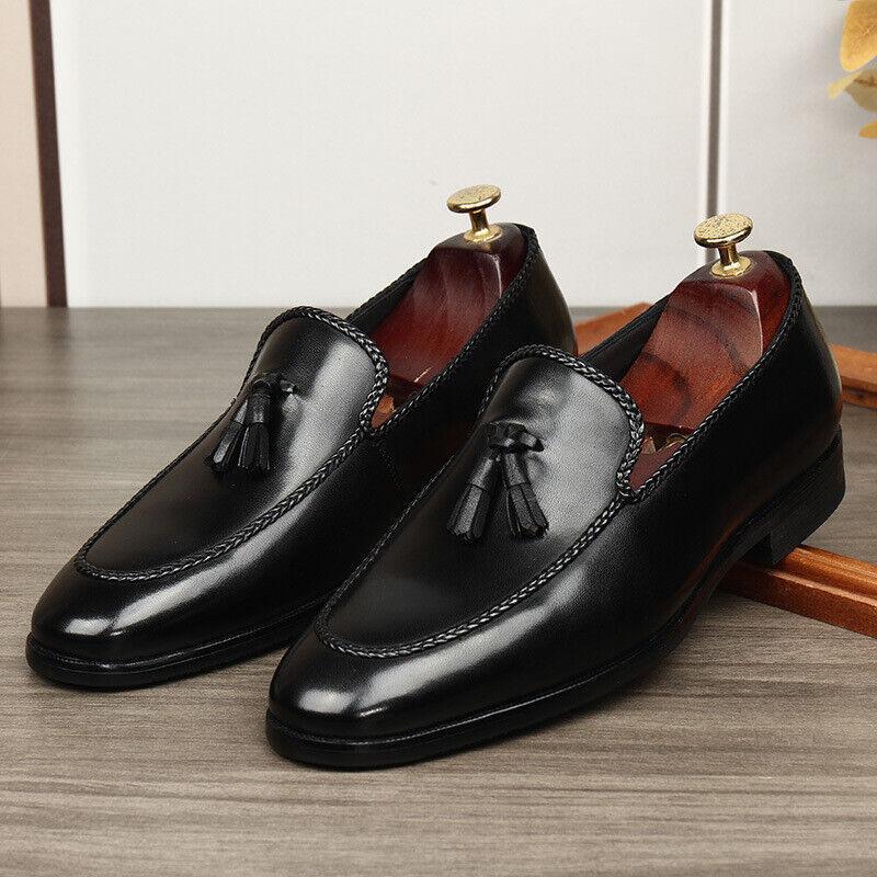 SAOLA 2024 Nuove Scarpe Uomo Slip On Comfort Business Vera Pelle Nappa Scarpe Tg