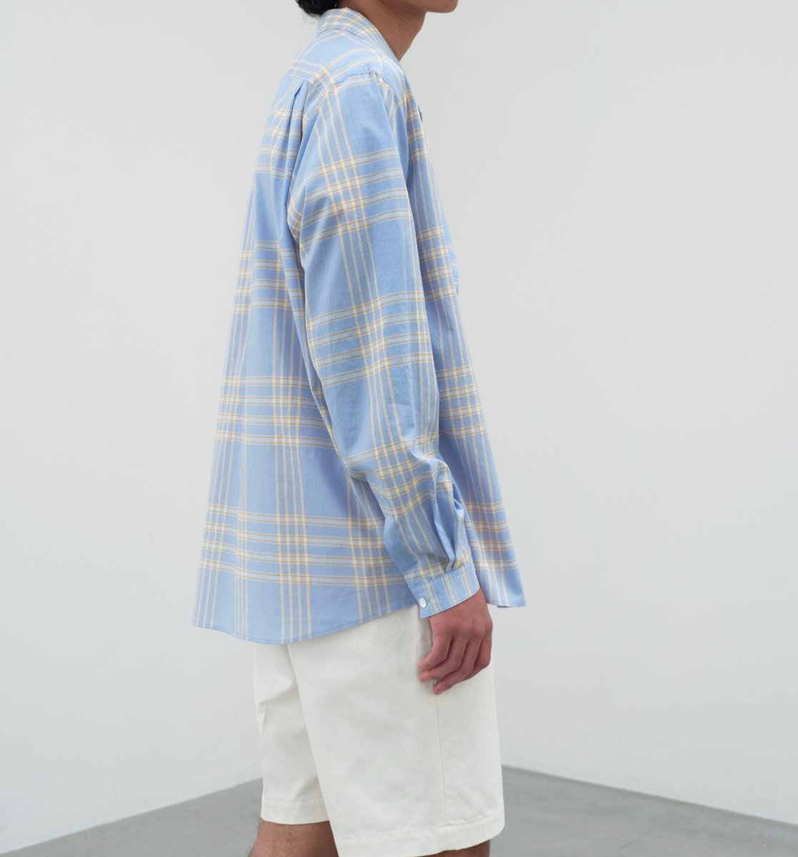ASK availability First)AURALEE WASHED FINX TYPEWRITER CHECK P/O