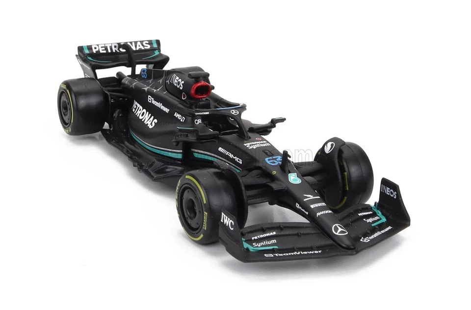 MODELLINO AUTO BURAGO STATICO MERCEDES GP F1 W14 2023 #63 RUSSEL SCALA 1/43 - Immagine 4 di 4