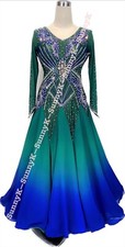 jz Handmade Dance Dress/Standard Ballroom Competition Dress Modern Waltz Tango
