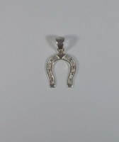 Silberne Halskette Mit Hufeisen-AnhäNger, Halsband Luce