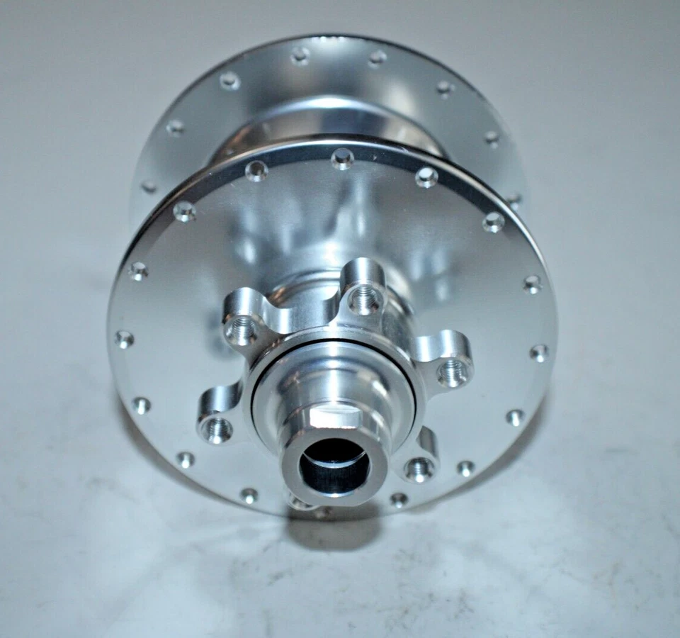 Juego de bujes Steve Potts versión temprana disco de 6 pernos 32H 12 mm eje pasante R385/F240g 11 velocidades Foto 3 de 4