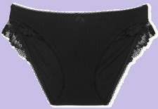 NWT Victoria's Secret Body by Victoria Stretch Cotton Lace-Waist Bikini  Size M