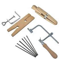 Jewelry Making Tool Kit Bench Pin Ring Clamp Saw Frame Blades - Bench Tools