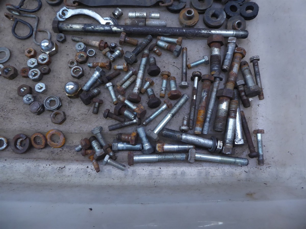 1976 Kawasaki KZ400 OHC K767) misc bike bolts parts mounts