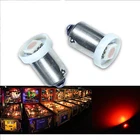 10x #1893 #44 #47 #1847 BA9S 1 SMD LED Pinball Machine Light Bulb Red 6.3V P3