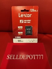 Lexar 128GB 2 Micro SD Memory Card microSDXC UHS-I V30 4K UHD E- Series
