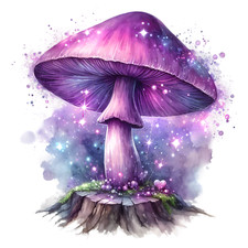 Wall decal sticker mushroom wall sticker 18 x 18 cm large