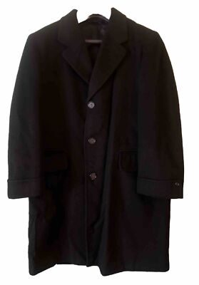 Lou Dramin Springfield Mass 100% Imported Royal Cashmere Vintage Over Coat