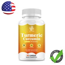 Turmeric Curcumin Highest Potency 95 2000mg with BioPerine Black Pepper 90pcs