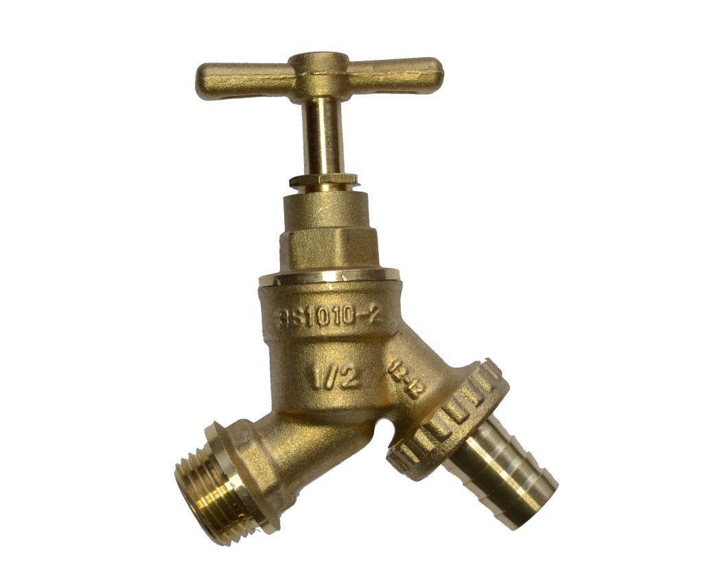 1/2"" Brass Outside Tap - BS1010 Hose Union Bib Tap Bibcock for Garden & Outdoor