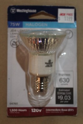 Westinghouse 04760 JDR Lensed Narrow Flood 75W Intermediate Base