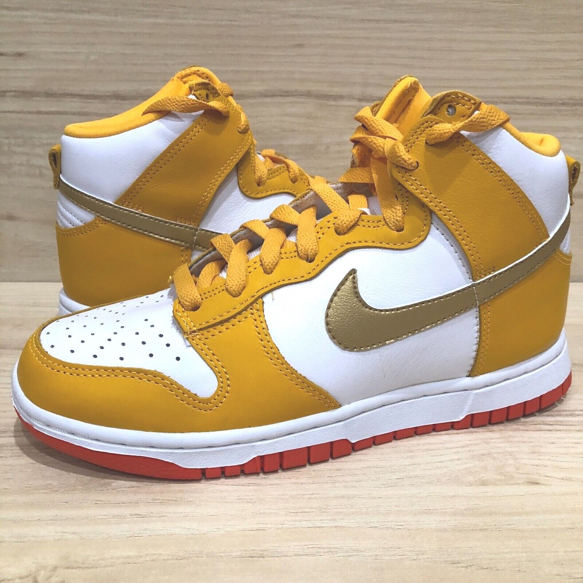 NEW! Nike Dunk High University Gold Women