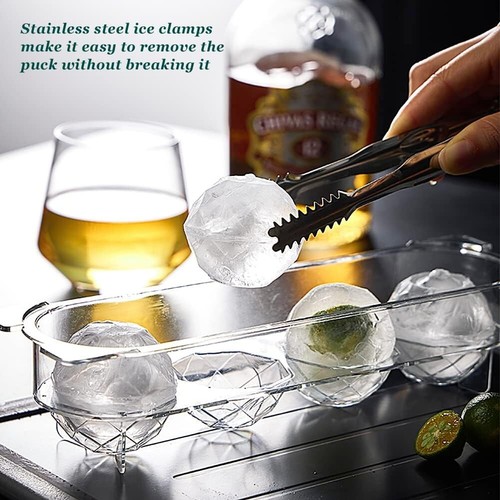 Stampo per Macchina di Palle di Ghiaccio, 2 Pollici Grande Rotondo Stampo per Cubetti di Ghiaccio per Whisky, Cocktail e B - Foto 2 di 12