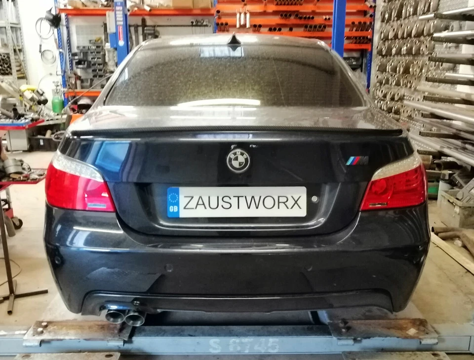 Tubo de eliminación silenciador trasero BMW 530D (E60/E61) - tubo de escape doble 3"" A - Imagen 2 de 4