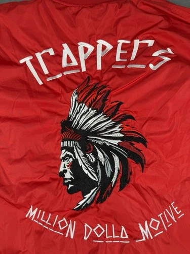 Million Dolla Motive MDM Trappers Bomber Jacket 5XL Red Streetwear Full Zip image 7