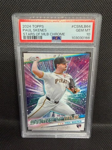 2024 Topps Paul Skenes Stars of MLB Chrome Rookie Card #CSMLB-64 PSA 10 GEM MT