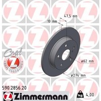 2X Zimmermann 590.2856.20 Bremsscheibe FüR Toyota Corolla E21 EA1 EH1