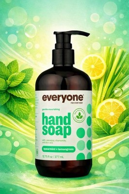 Everyone For Everybody -Spearmint & Lemongrass- Hand Soap - 12.75 fl oz/ 377 mL