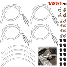 1-4 Pcs Brake Bleeder Hose One Way Check Valve Tube Bleeding Tool Kit Motorcyle