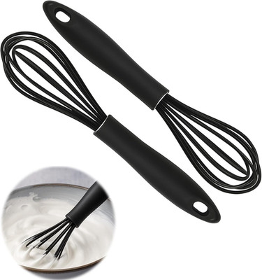 2 Stück Egg Whisk 23cm, Robuster Schneebesen Klein mit Ergonomischem Rutschfeste
