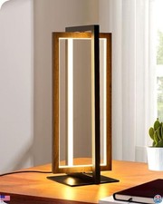 EDISHINE Modern LED Table Lamp, Stepless Dimmable Minimalist Bedside Lamp, MAX