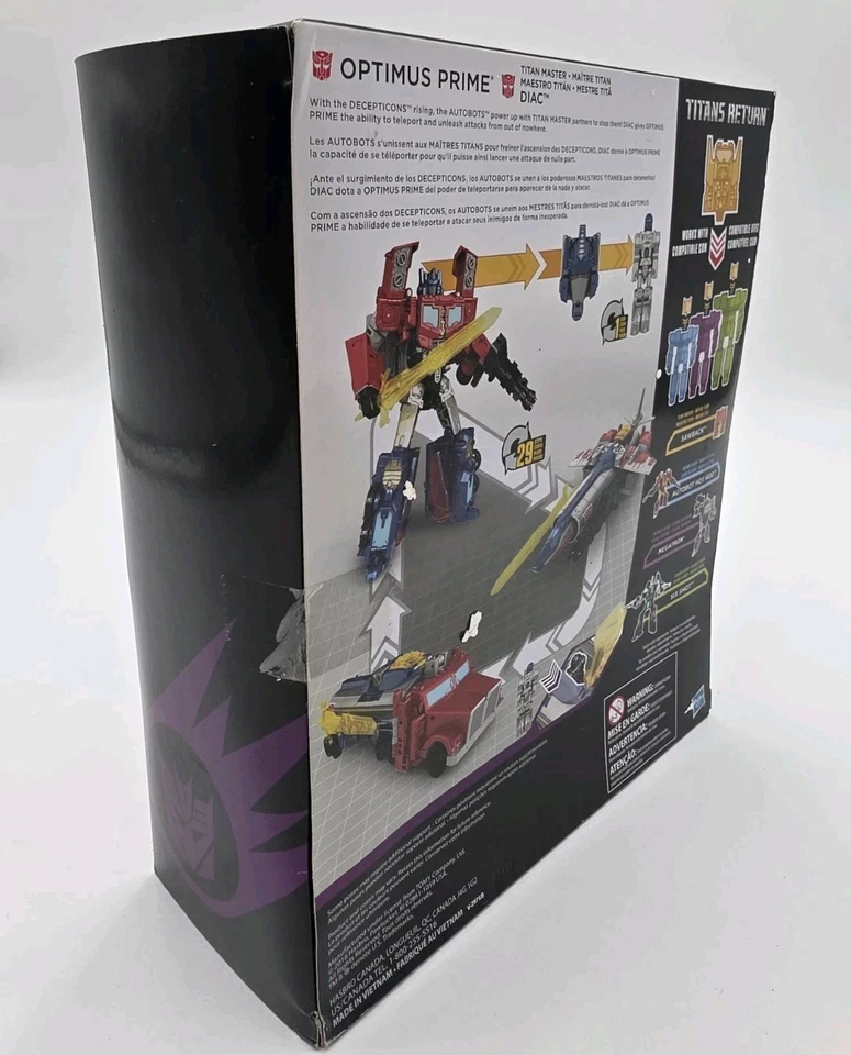 Transformers Titans Return Diac y G2 temático Optimus Prime sin usar, en caja original Foto 3 de 4