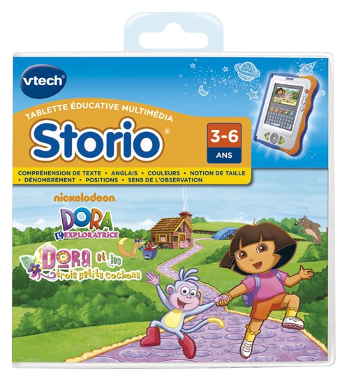 Dora et les Trois Petits Cochons partagez un moment de complicité en famille