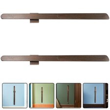 2PCS Magnetic Wooden Shoehorn: 21.7" Length Shoe Wearing Tool - Magnet Suction