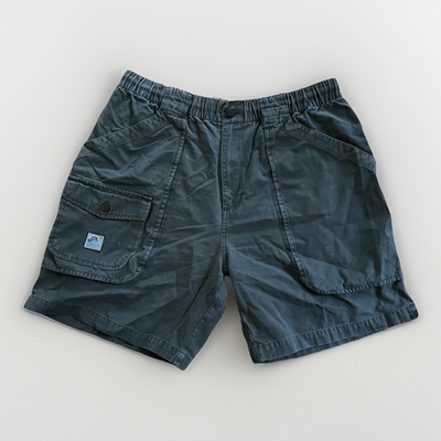 #ad Original Island Sport Men#x27;s Large Key Largo Green Cargo Shorts Drawstring $21.65