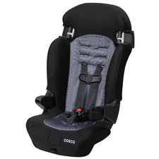 High Back Booster Car Seat Black Grey Toddler Convertible Lightweight Washable
