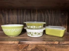 Vintage Pyrex - Green spring blossom with Avacodo