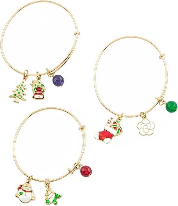 Женский праздничный браслет-оберег в золотом тоне комплект из 3 предметов 2190₽