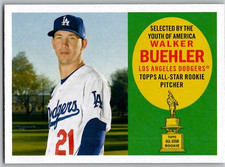 2020 Archives 1960 All Star Rookies Walker Buehler Los Angeles Dodgers 60AR-WB 
