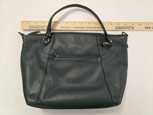 Borsa a tracolla Coach in pelle di ciottoli Kacey C6229 verde Amazon