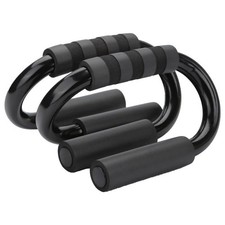 1 Pair S-Shaped Push Up Bars Non-Slip Push Up Stands Sweat Absorbent Foam Han...
