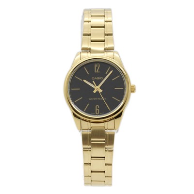 CASIO LTP-V005G-1B LTP-V005 LTP-V005 LTP  Quartz Analog Black Gold