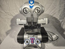 Vintage Roger Robot Wired Remote Control Toy Lights Work Tested No Tray
