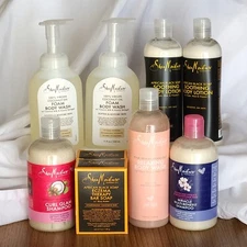 Shea Moisture African Black Soap Eczema+Lotion+Shampoo+Foaming Body Wash Set