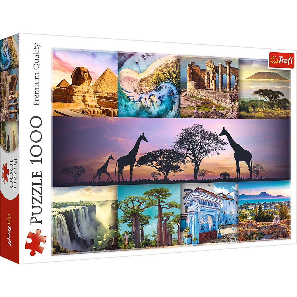 Trefl, Collage Afrika, 1000 Teile Puzzle