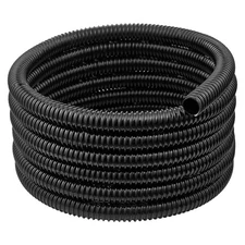 Uimoso 21 ft Flexible PVC Pond Tubing 1 in Inner Diameter, Corrugated Drain Hose