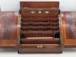 Antique Victorian Walnut Stationery Box Perpetual Calendar Desk Bureau D12 Y510