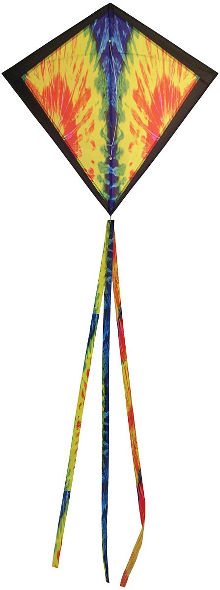 Кайт Tie Dye Diamond из полиэстера и стекловолокна Ripstop стойкий к атмосферным воздействиям 5490₽