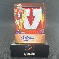 Steve Young Patch Auto /10 2025 Panini Silhouette SSP SF 49ers HOF #10/10