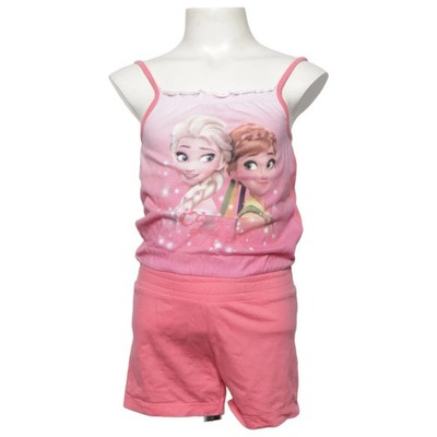 Disney, Jumpsuit, Größe: 110, Pink, Baumwolle, Print, Mädchen #Eq6