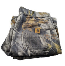 Vintage 2005 Carhartt Camo Carpenter Pants Mens 36x30 Made in USA B158 Union