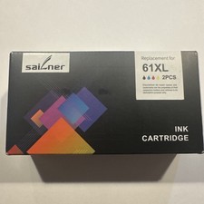 SAILNER 61XL Ink Cartridge Replacement for HP Ink 61 Black and Color Combo Pack