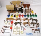 Vintage 1970's Playmobil Huge Western Figure Playset Horse Accessory Part Lot