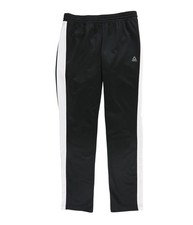 Reebok Womens 2-Tone Athletic Track Pants, Black, Small